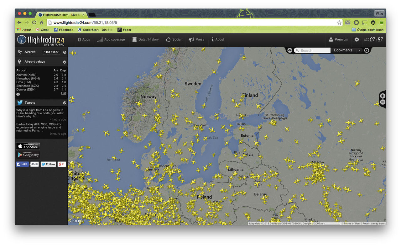 Flightradar 24 ökar täckningen
