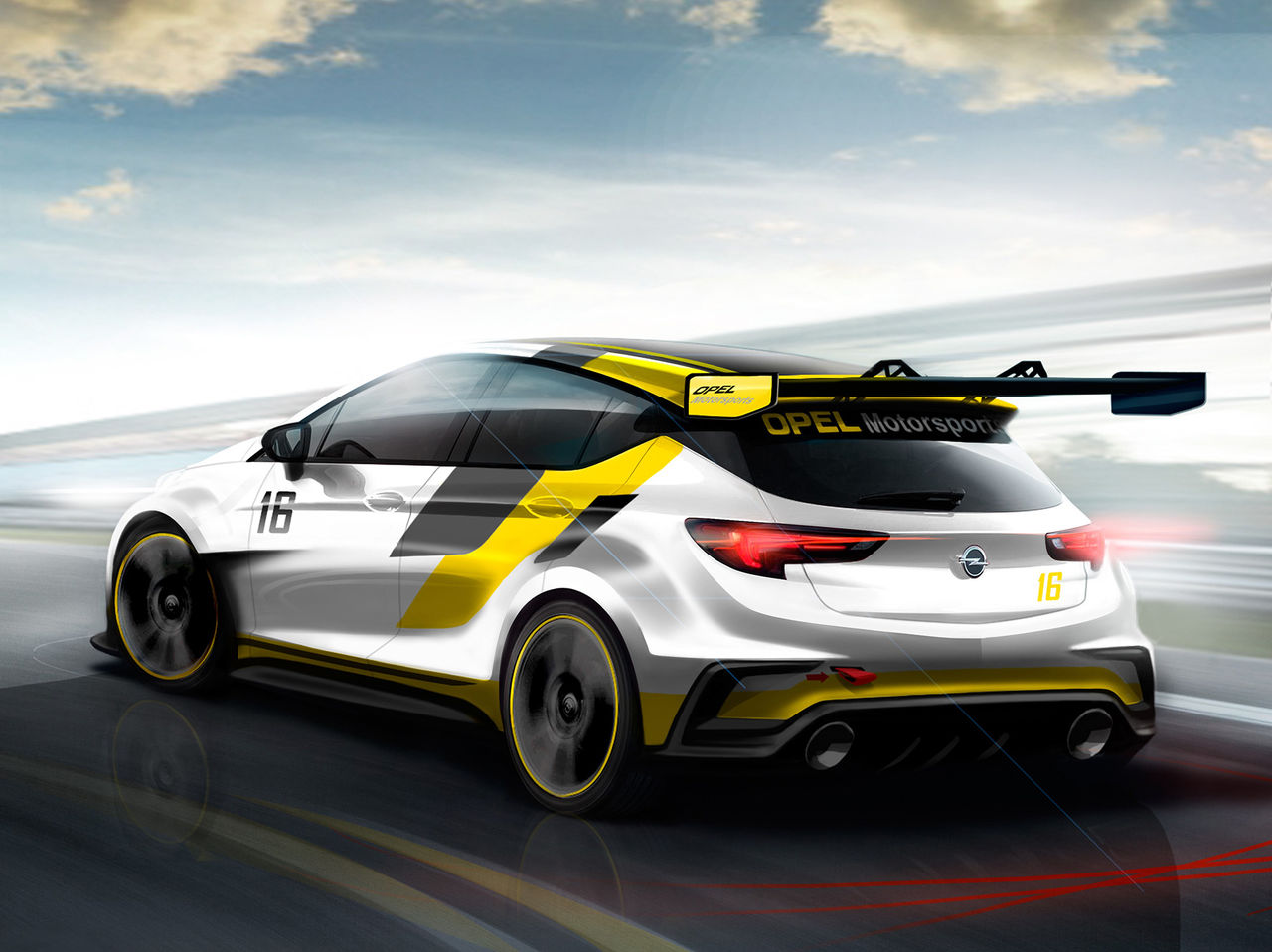 Opel visar renderingar på Astra TCR