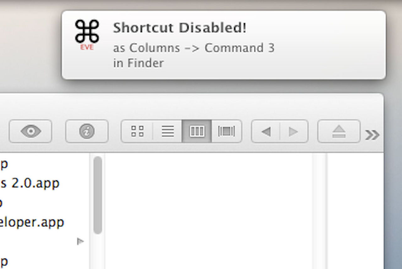 Lär dig snabbkommandon på Mac med EVE