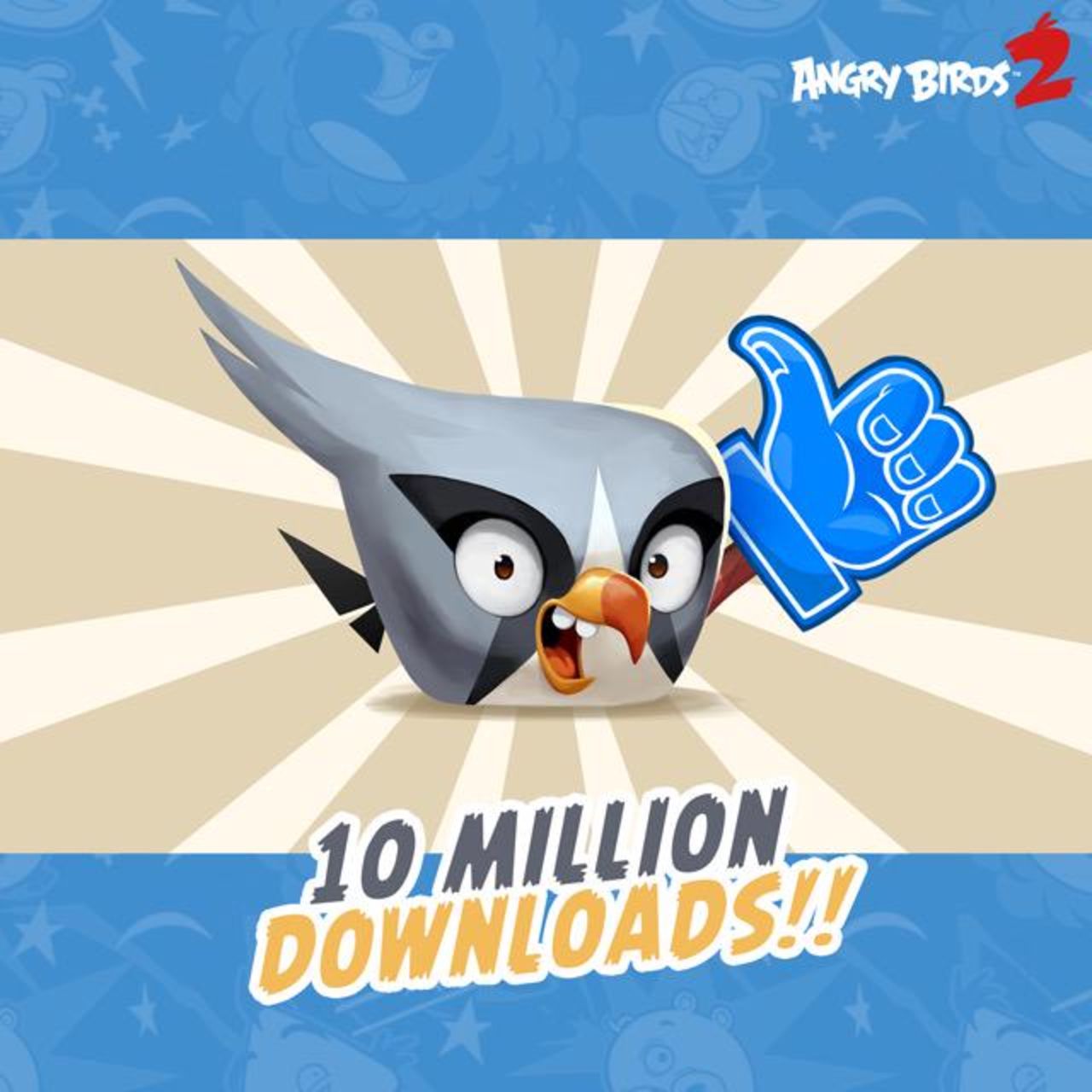 Angry Birds 2 nedladdat 10 miljoner gånger