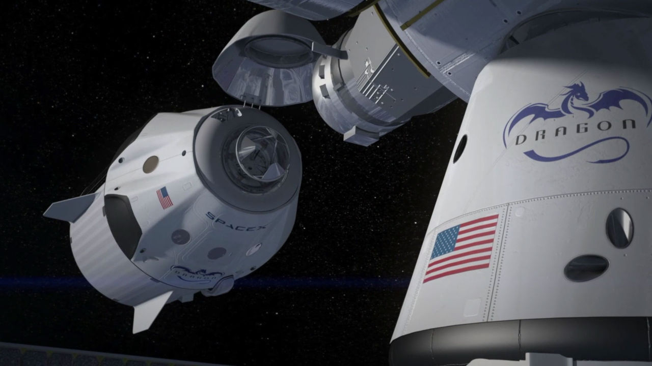 SpaceX har simulerat en flygning med bemannad rymdkapsel