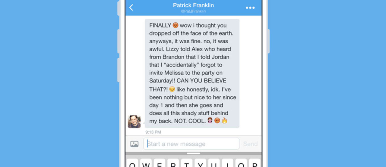 Twitter skippar teckenbegränsning på privata meddelanden