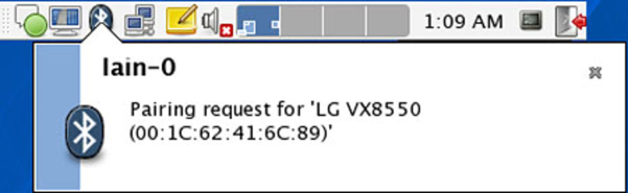 Mobil + Linux via Bluetooth