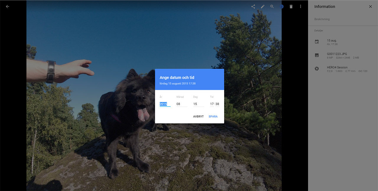 Nu kan du ändra tidsstämpel på bilder och videor i Google Photos