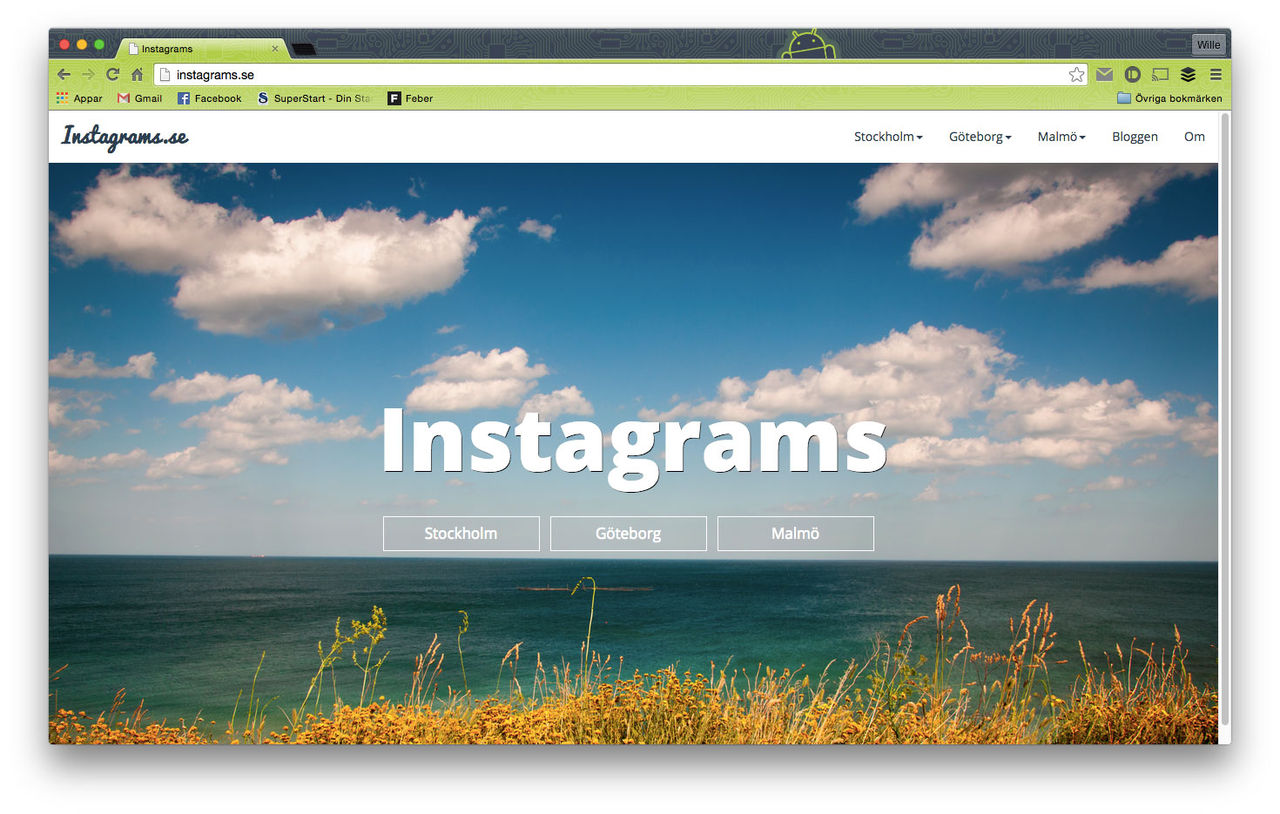 Kolla in instagrambilder från våra tre största städer
