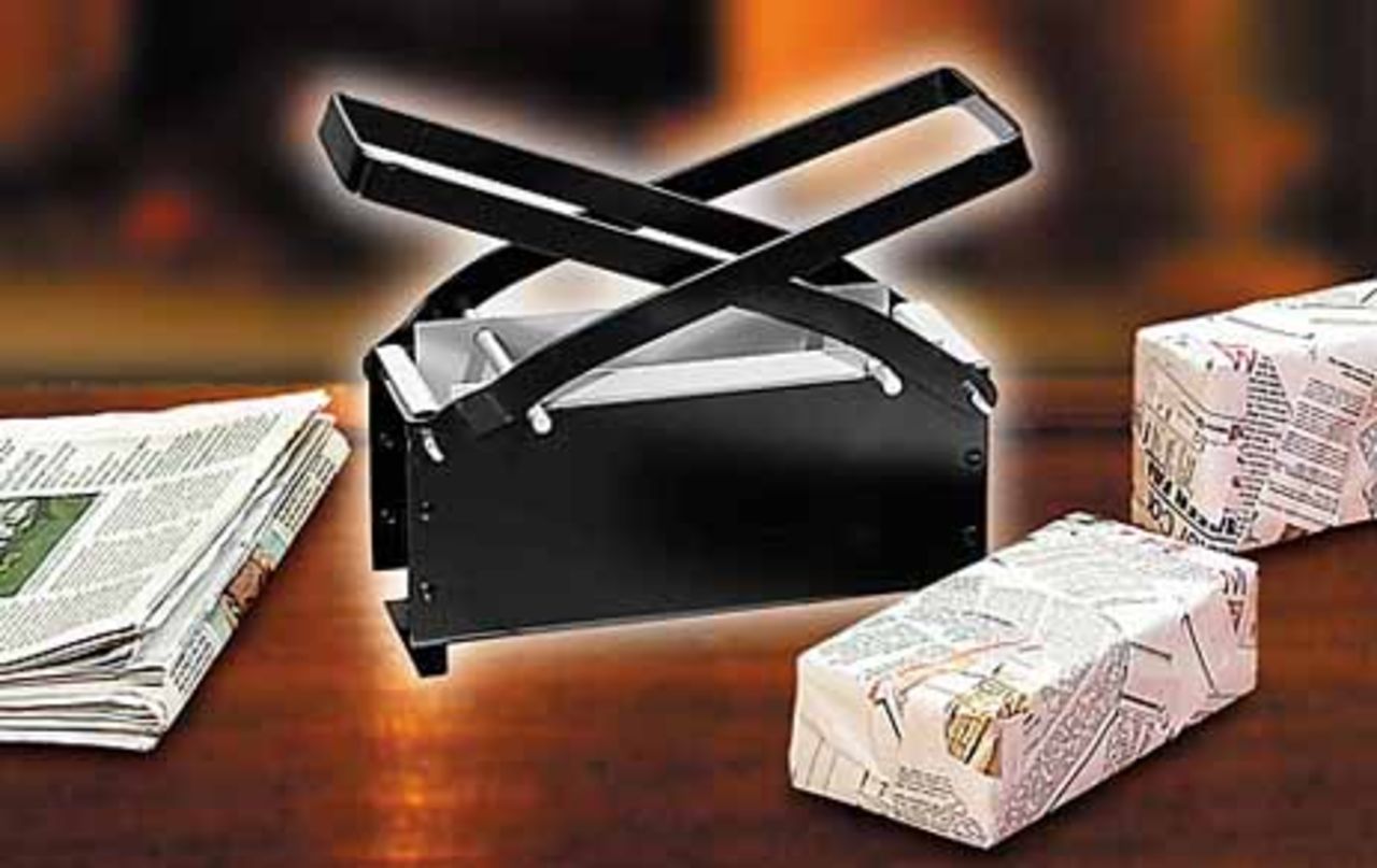 Gör om tidningar till vedträn