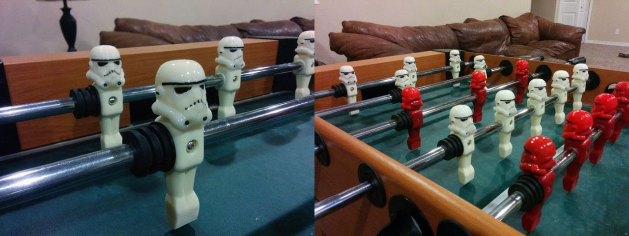 Stormtroopers som gubbarna i ett fotbollsspel