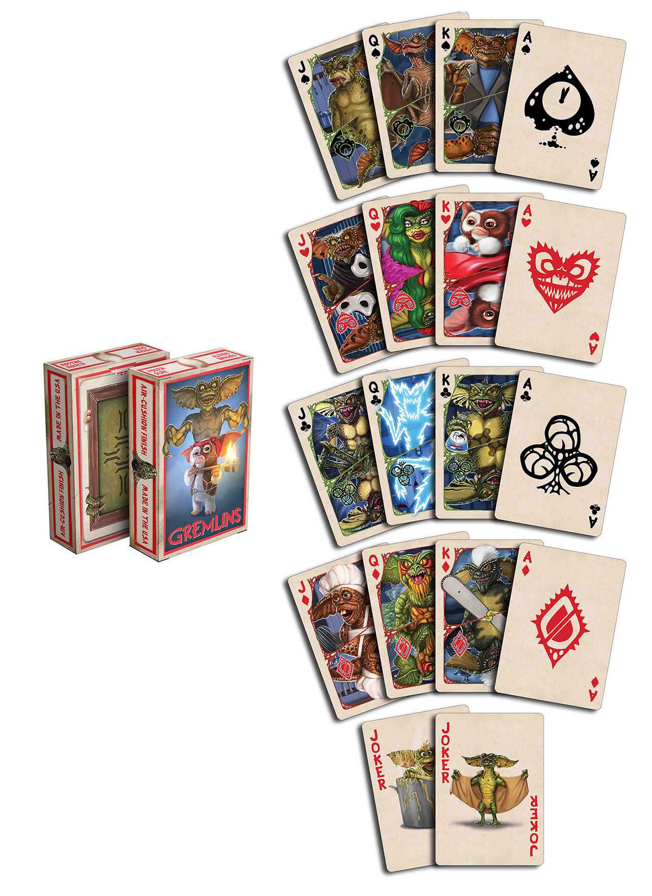 Kortlek med Gremlins