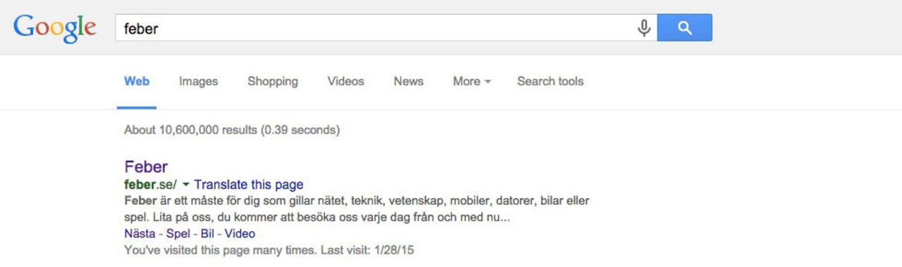Google har implementerat sitt nya färgschema