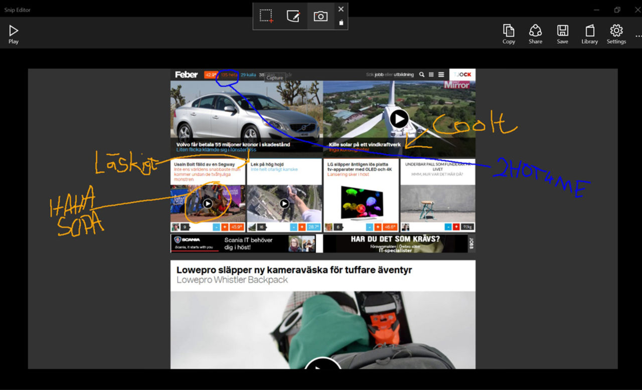 Microsoft släpper Snip