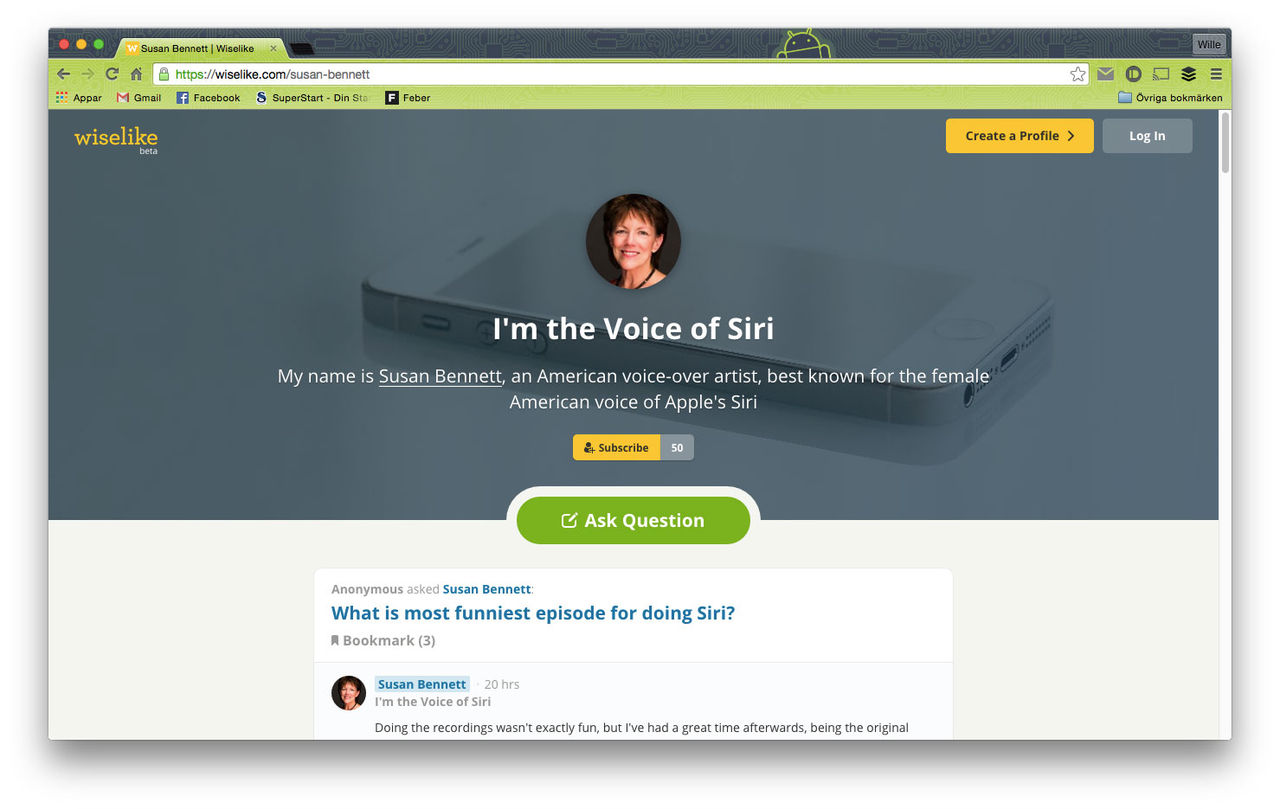 Fråga experter på Wiselike