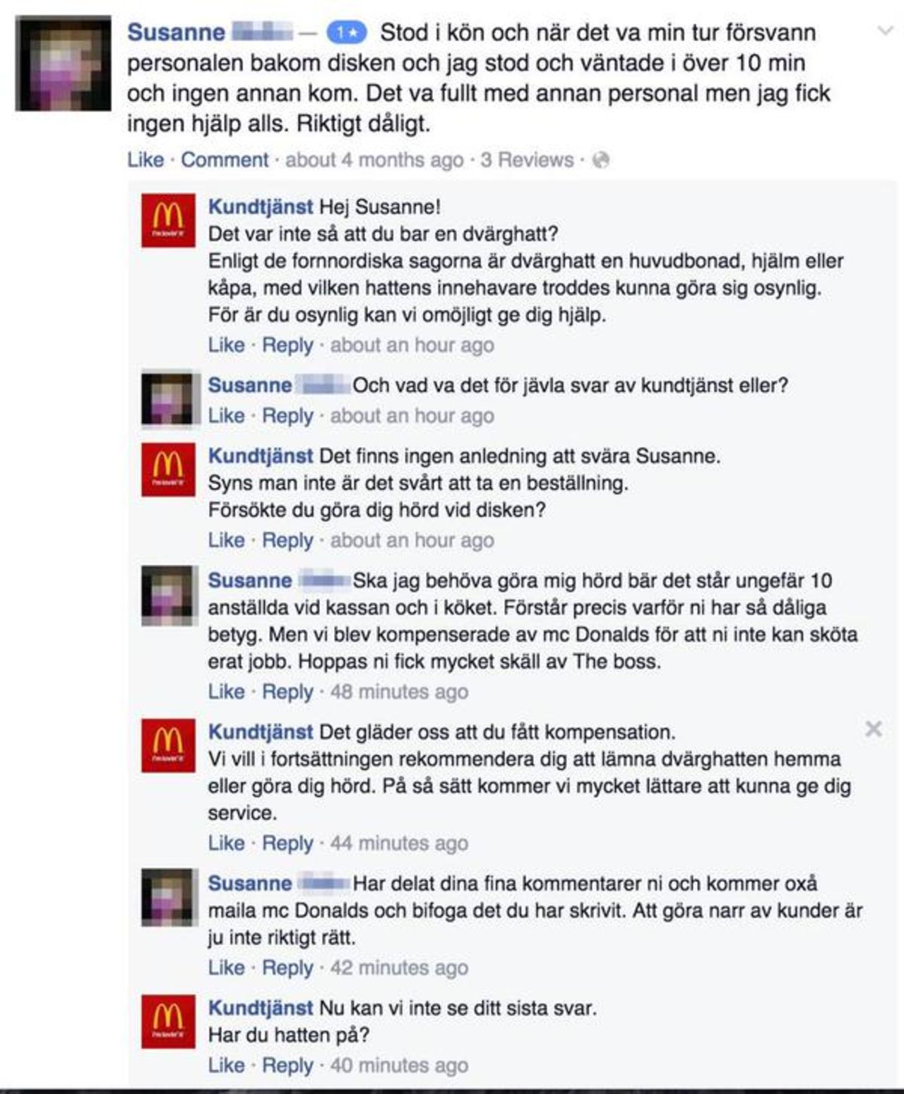 Falska kundtjänster trollar på Facebook