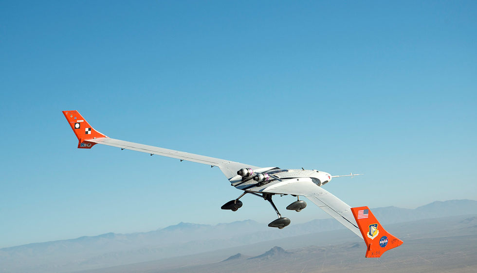 NASA testar teknik för lätta och flexibla flygplan
