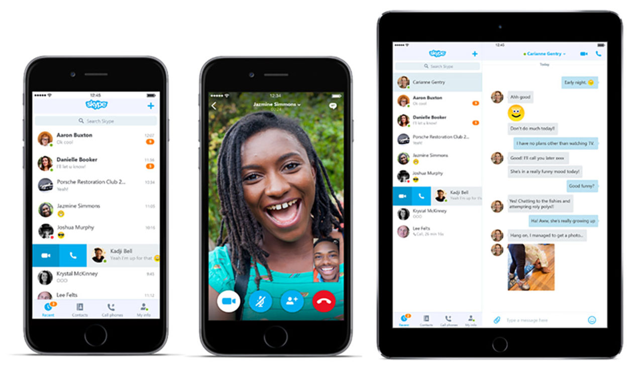 Ny design i Skype 6.0 för iOS och Android