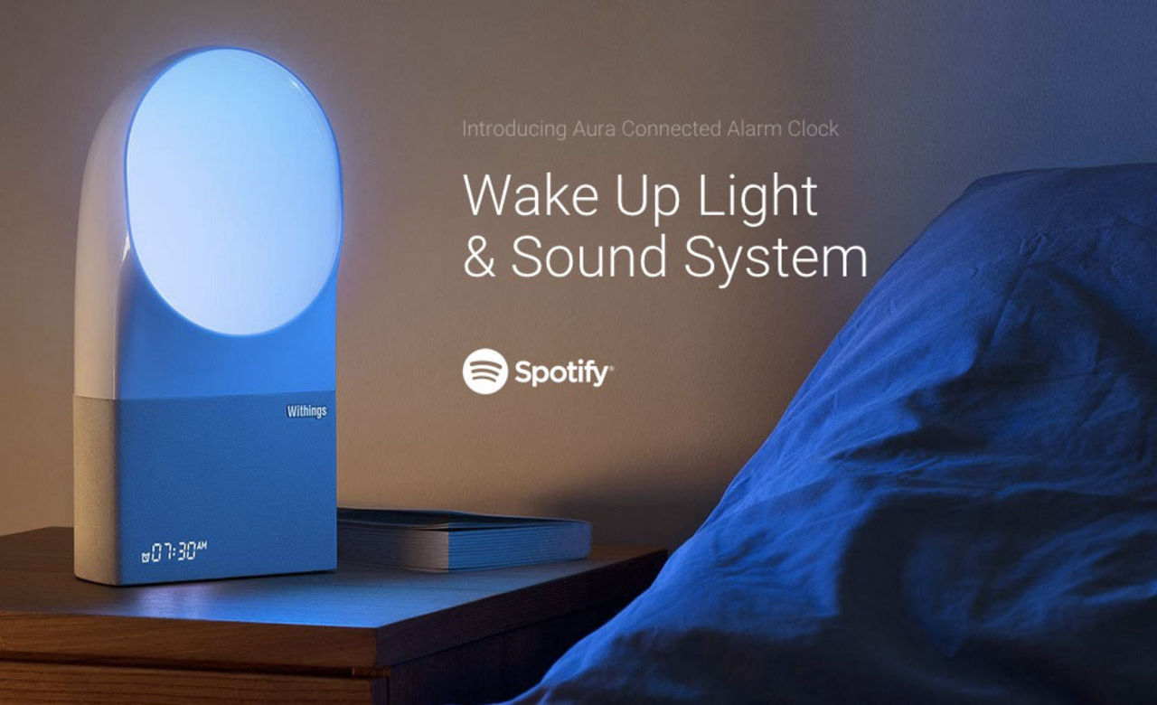 Withings Aura - wake up light med stöd för Spotify