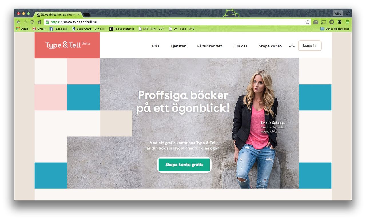 Publicerar dina egna böcker med Type & Tell