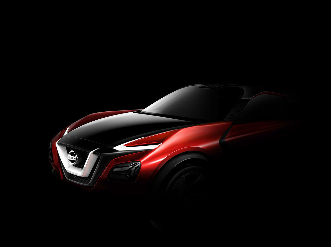 Nissan släpper teaserbild på crossover
