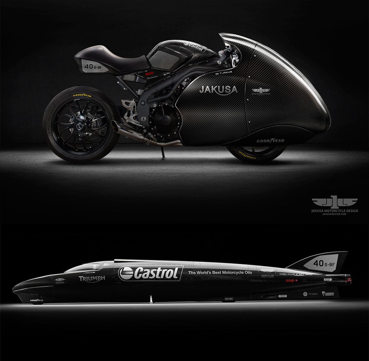 Triumph Speed Triple med kolfiberkåpa