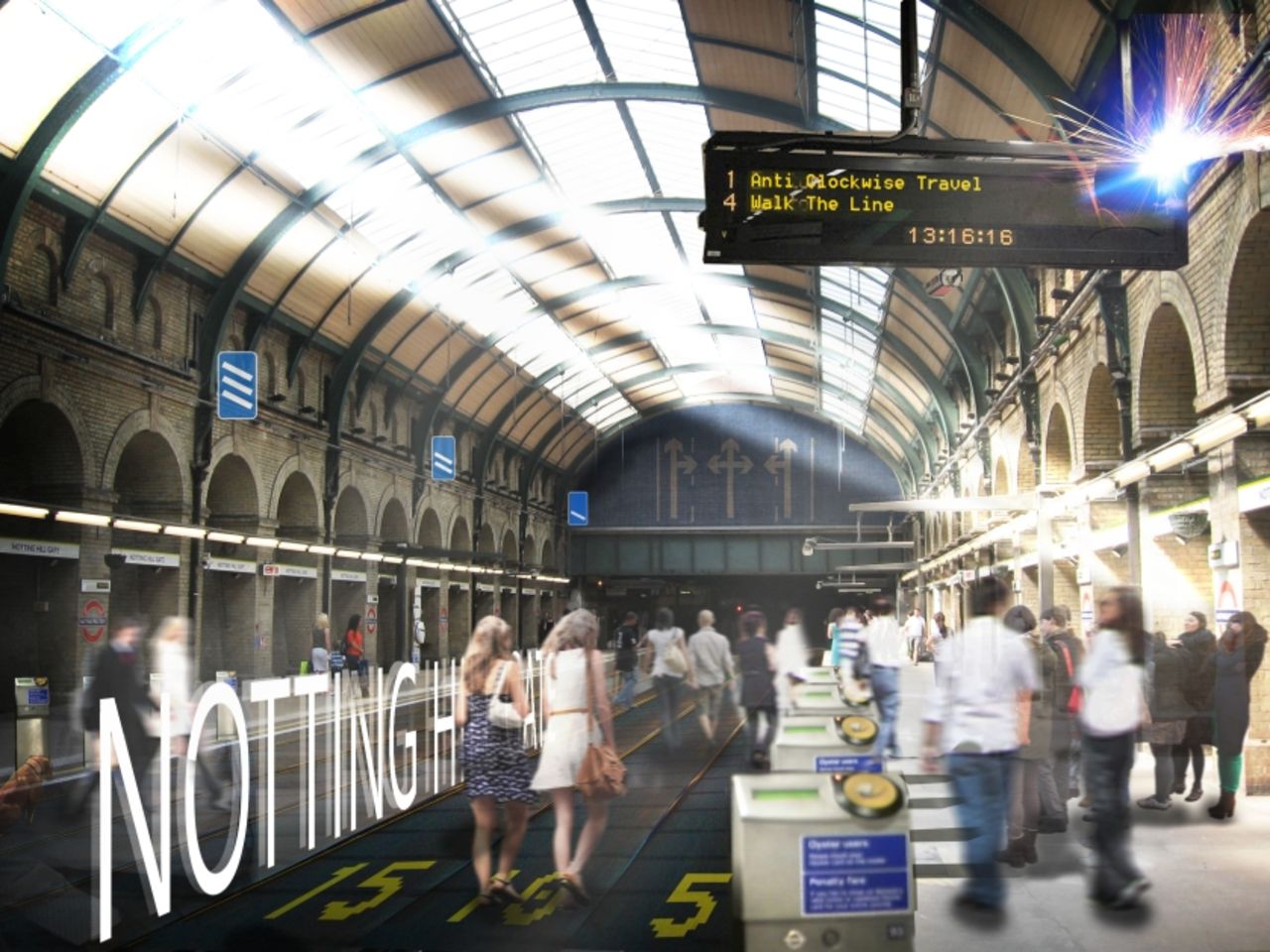 Företag vill bygga rullande trottoarer i Londons tunnelbana