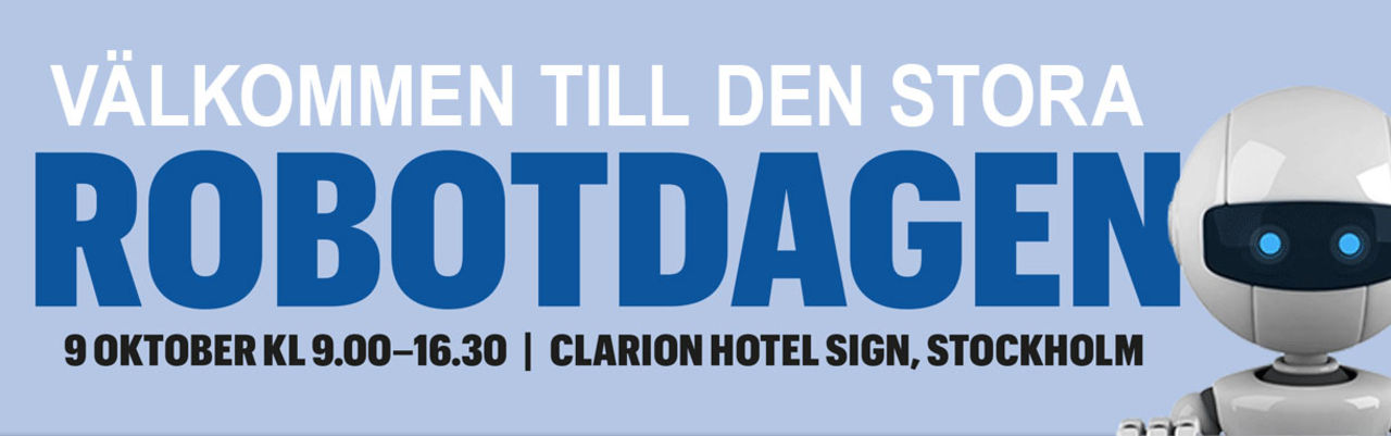 Stora Robotdagen i Stockholm nästa månad