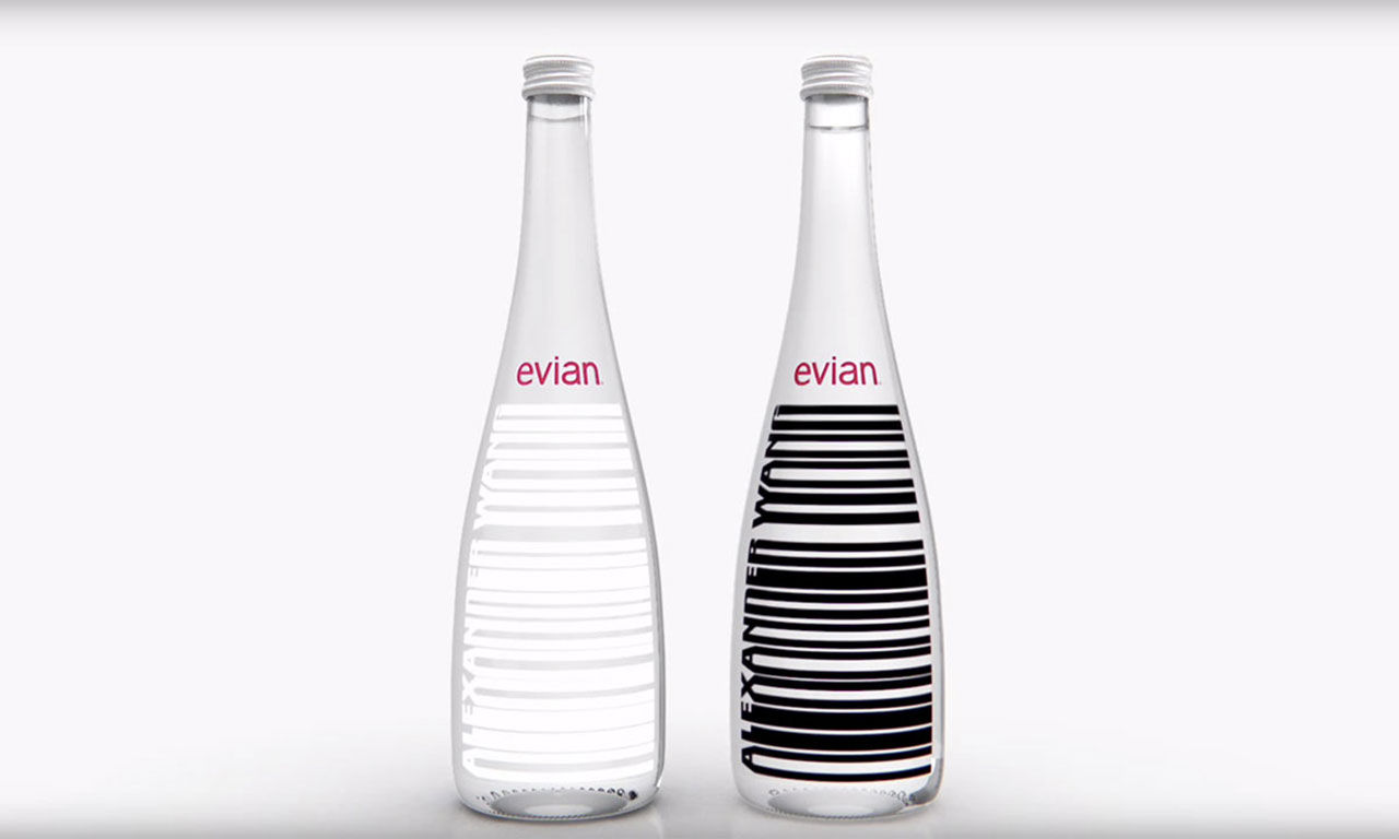 Evian gör vattenflaska med Alexander Wang