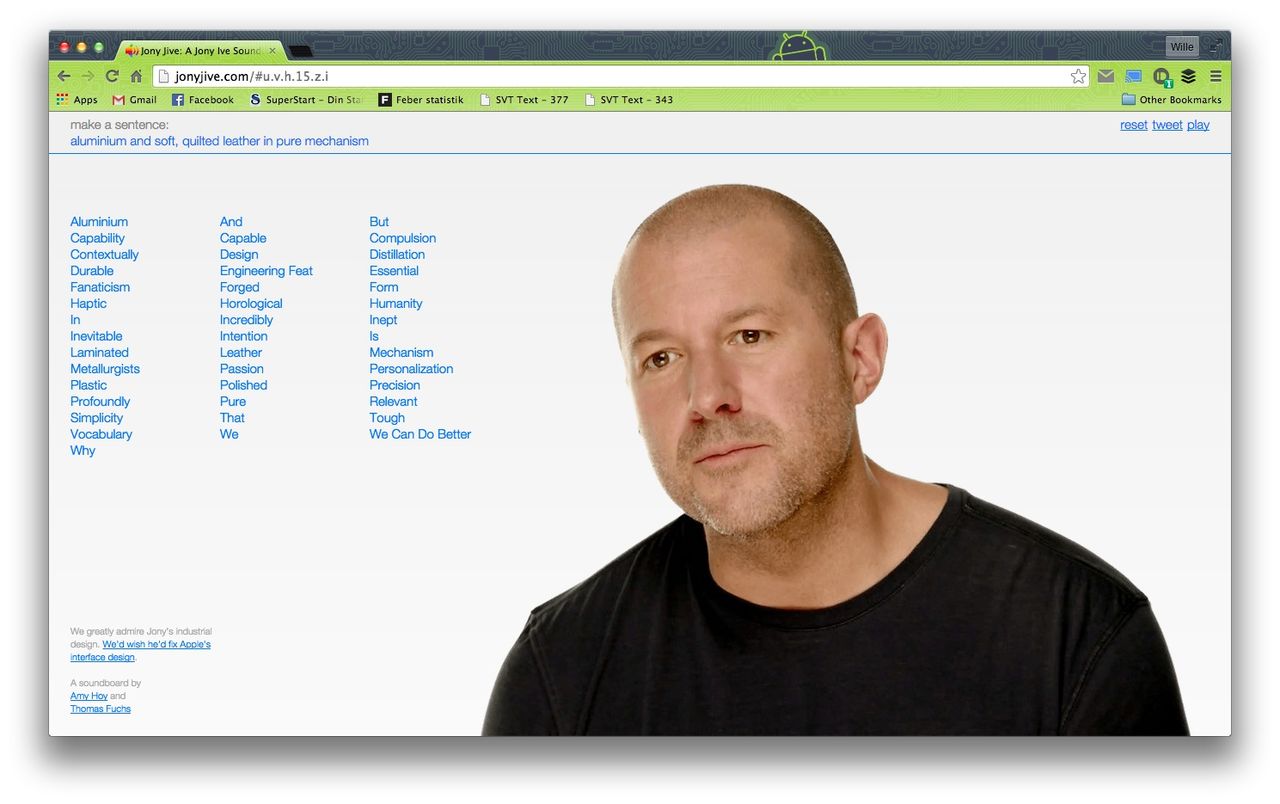 Jony Ive Soundboard