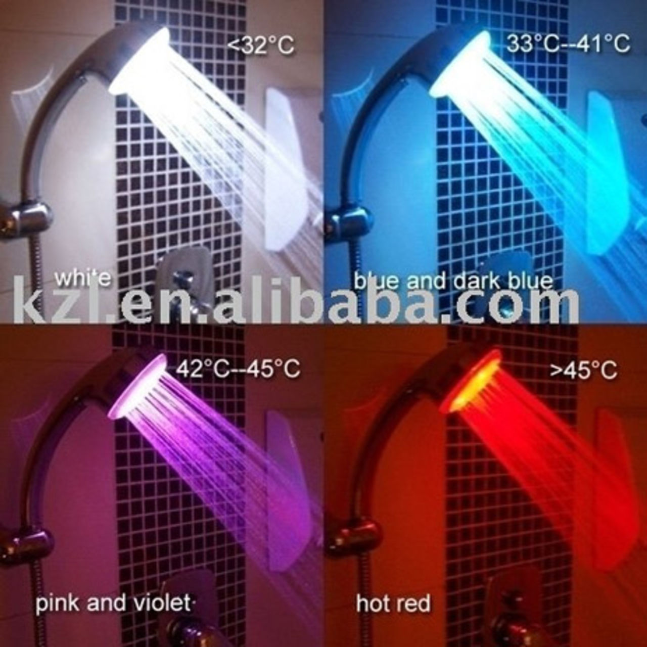 Dusch som ändrar vattnets färg