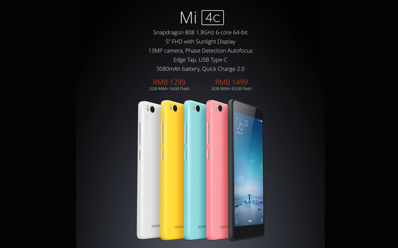 Xiaomi visar upp Mi 4c 