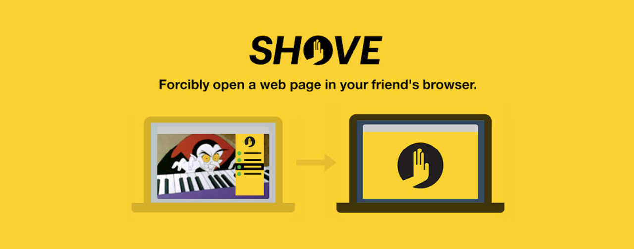 Öppna tabbar i dina vänner webbläsare med Shove