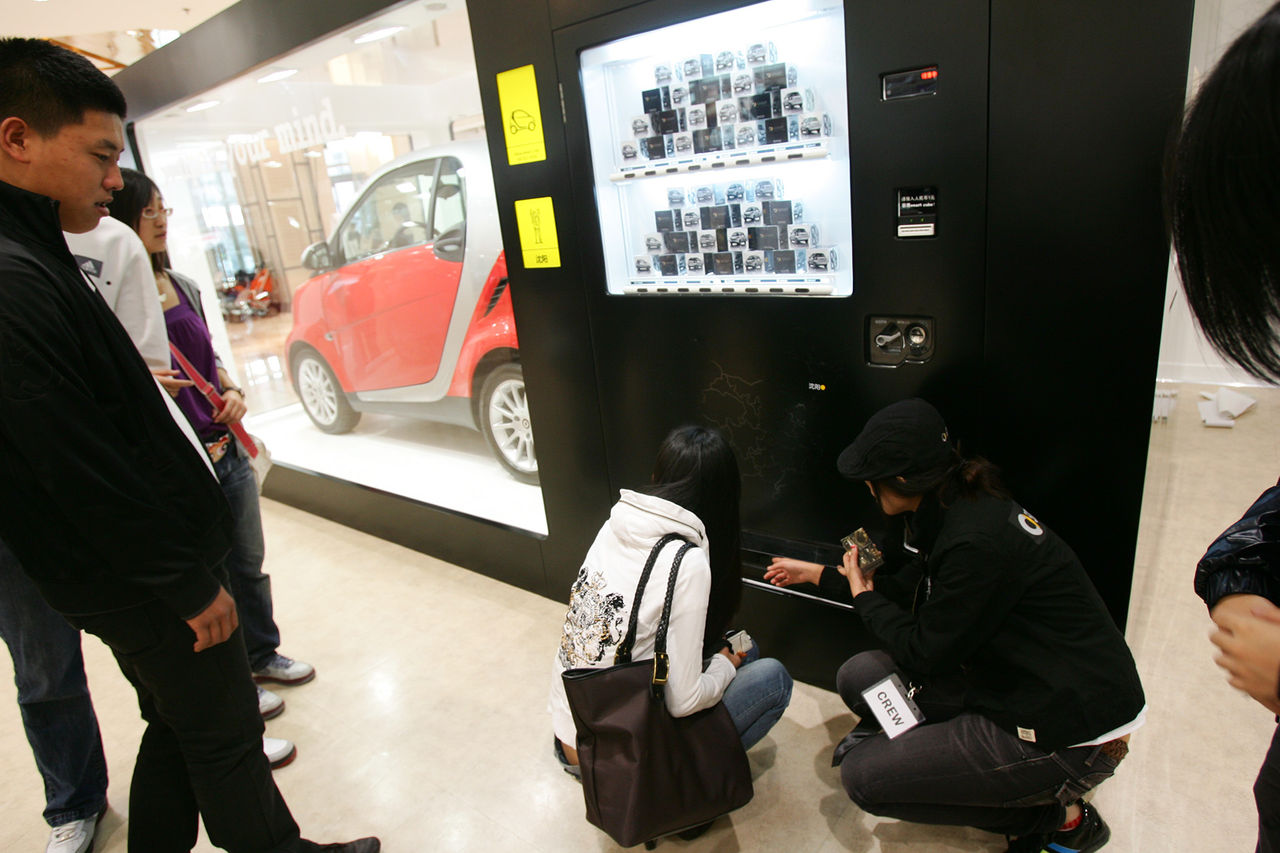 Varuautomater låter dig ta en 