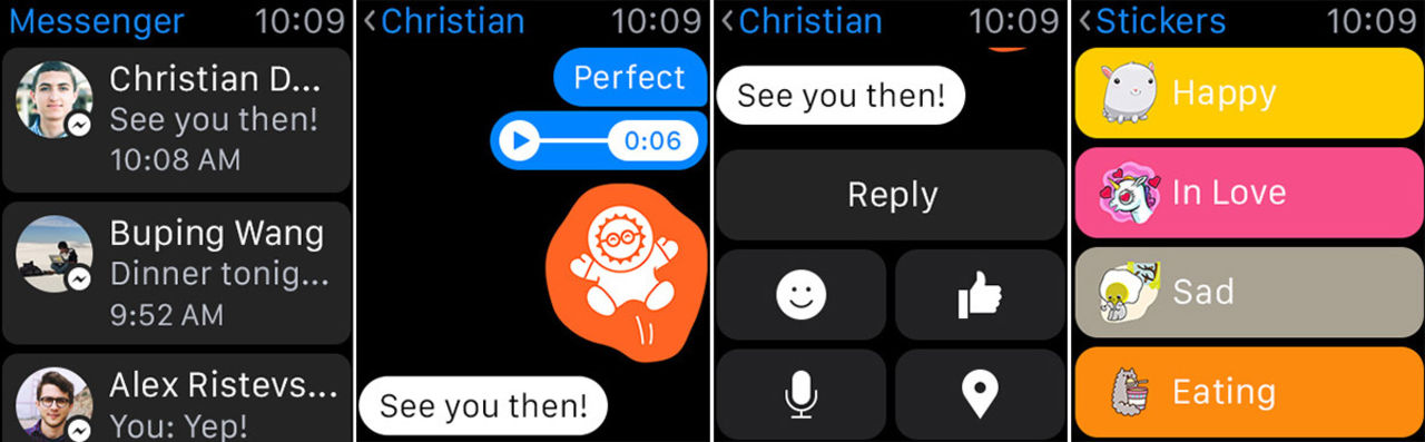 Facebook Messenger lirar nu på Apple Watch