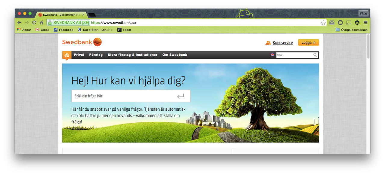 Swedbank utsatt för överbelastningsattack