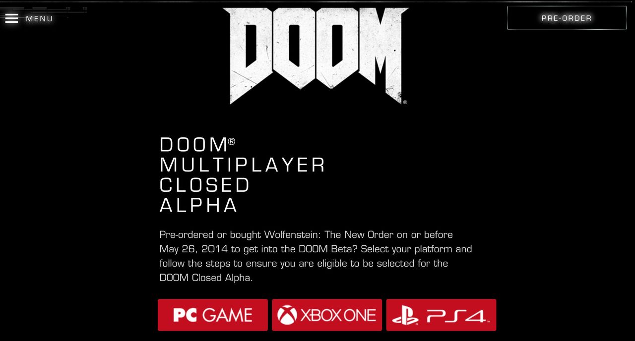 Anmäl dig till den stängda DOOM-alfan