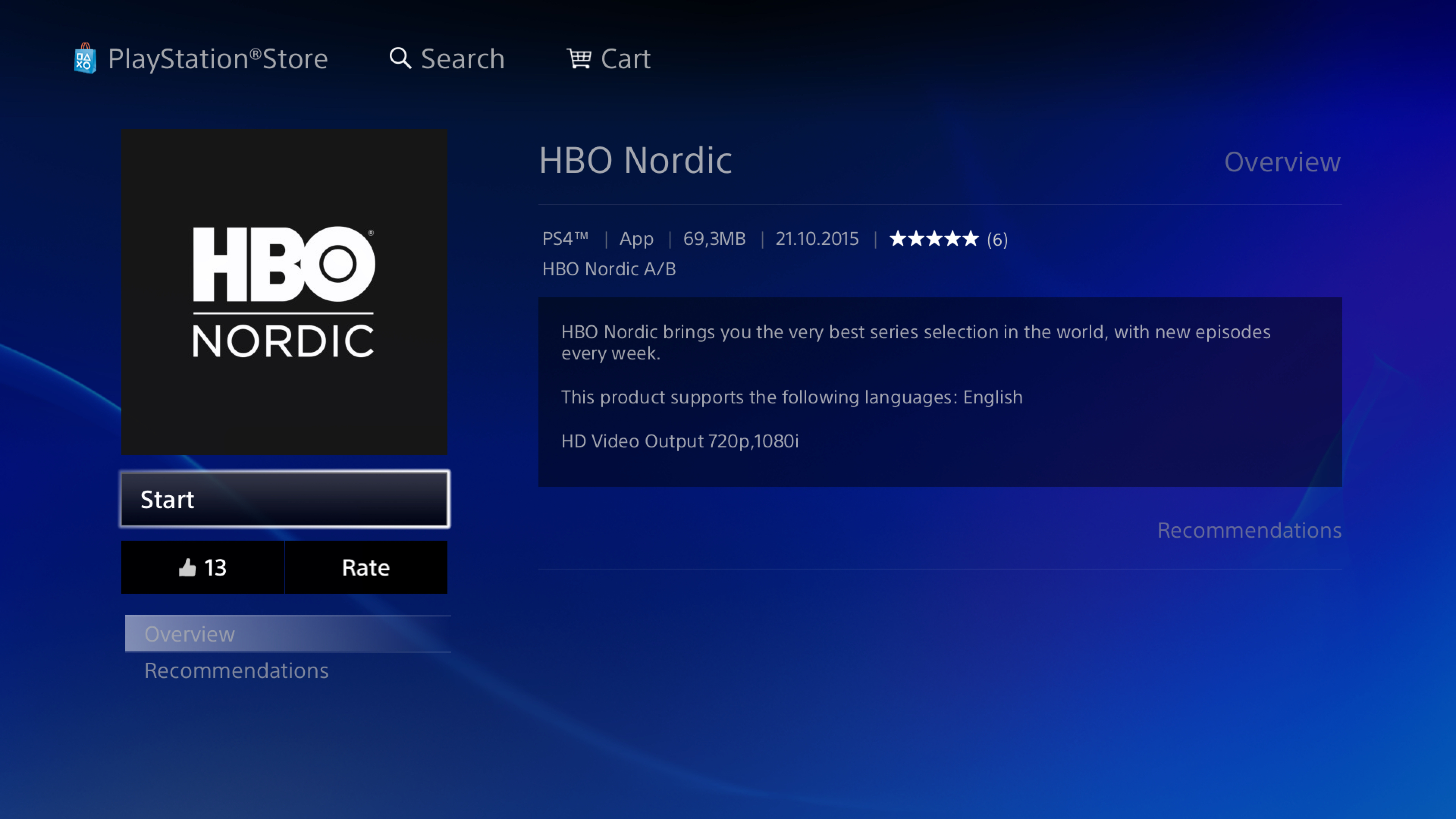 PlayStation fick HBO Nordic och Twitch i appform. | Feber /