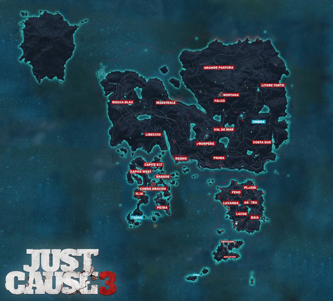 Nu kan ni kolla in kartan i Just Cause 3