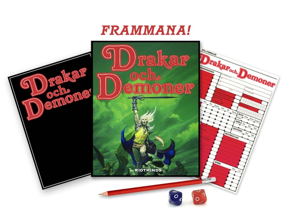 Nyutgåva av Drakar och Demoner färdigfinansierat på Kickstarter