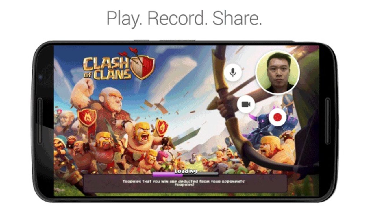 Spela in spelsessioner på mobilen via Google Play Spel