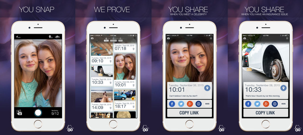 Proofy verifierar var och när man fotograferades