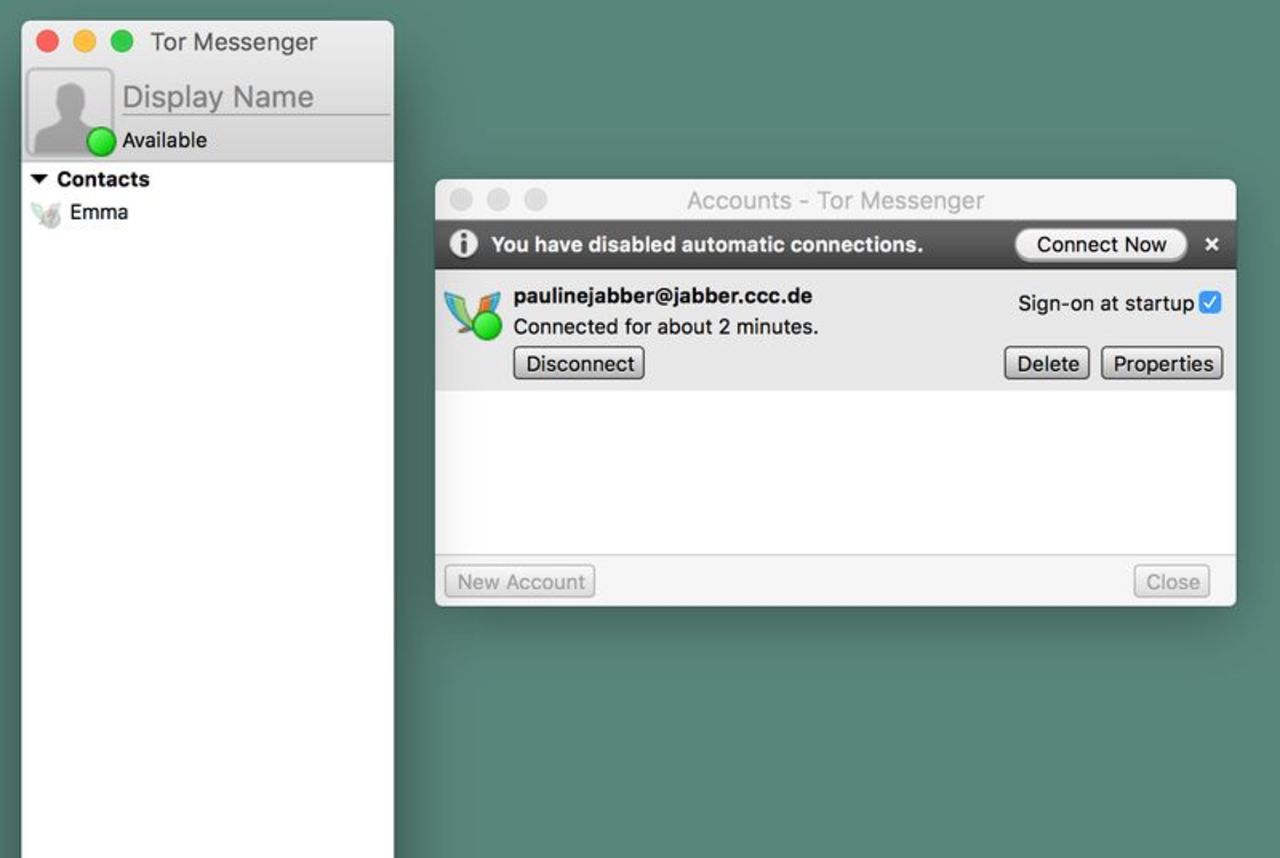 Chatta säkert med Tor Messenger