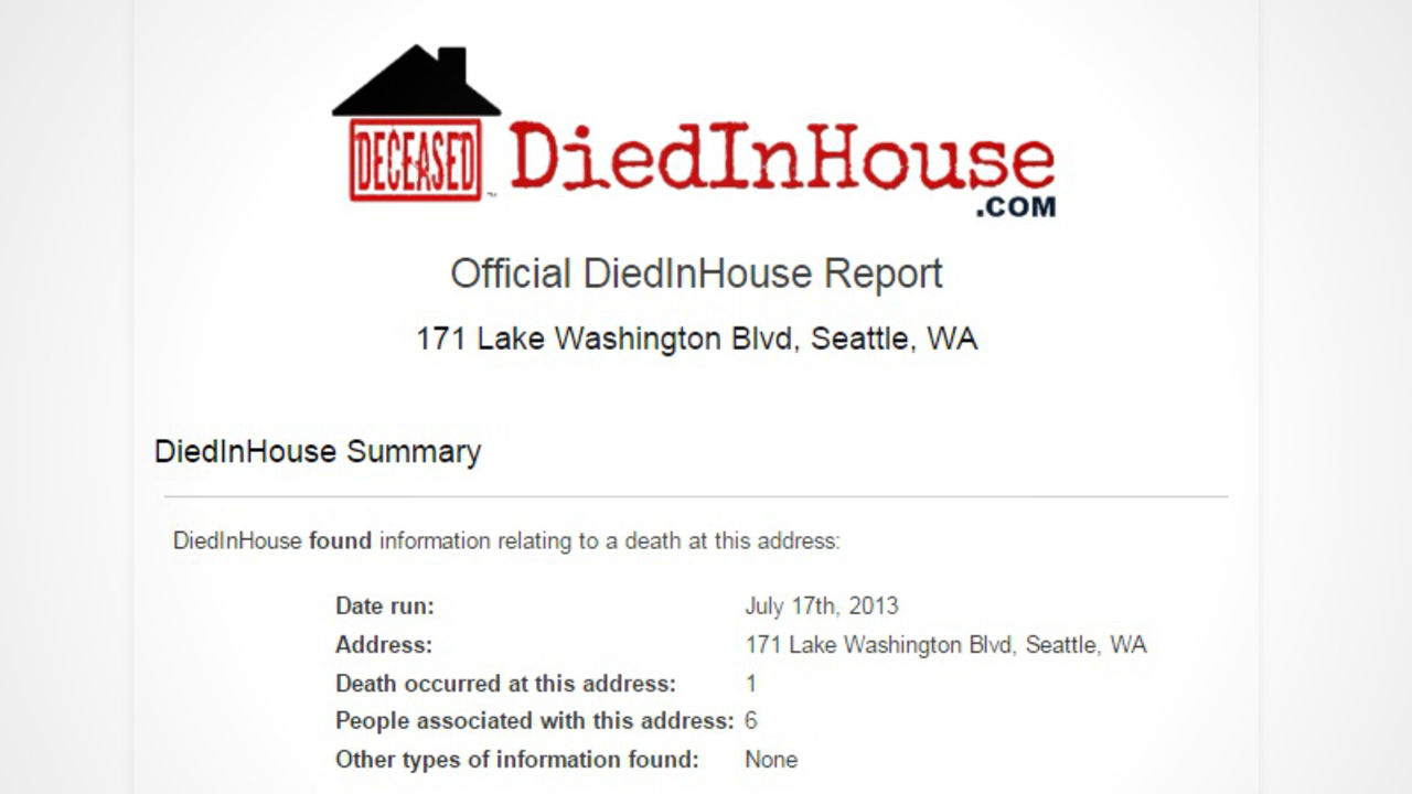 Har någon dött i ditt hus?