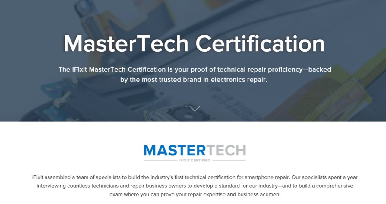 iFixit drar igång MasterTech Certification
