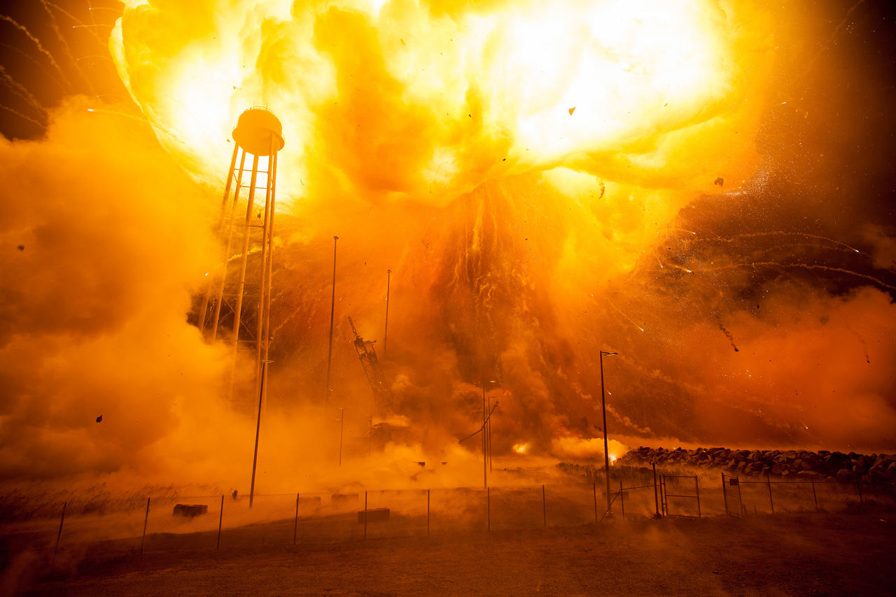 NASA publicerar bilder från när Antares exploderade