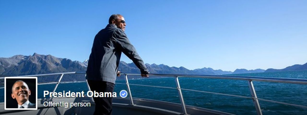 USA:s president har nu en egen Facebook-sida
