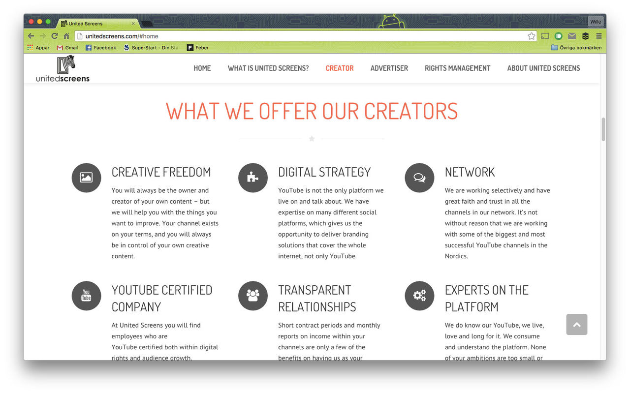 United Screens öppnar tv-studio för onlinematerial i Stockholm