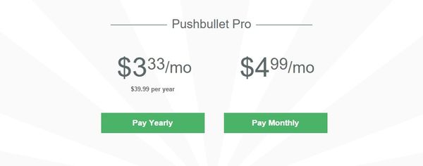 pushbullet pro free