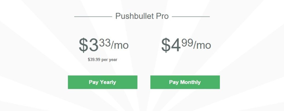 Pushbullet lanserar Pushbullet Pro