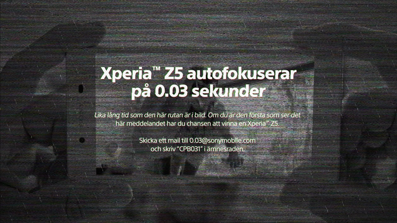 Sony gav Xperia Z5 till den som såg dolt budskap i reklam