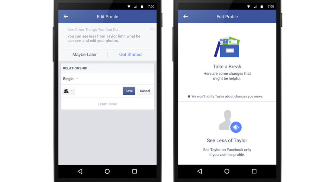 Facebook gör det enklare att slippa se sina ex