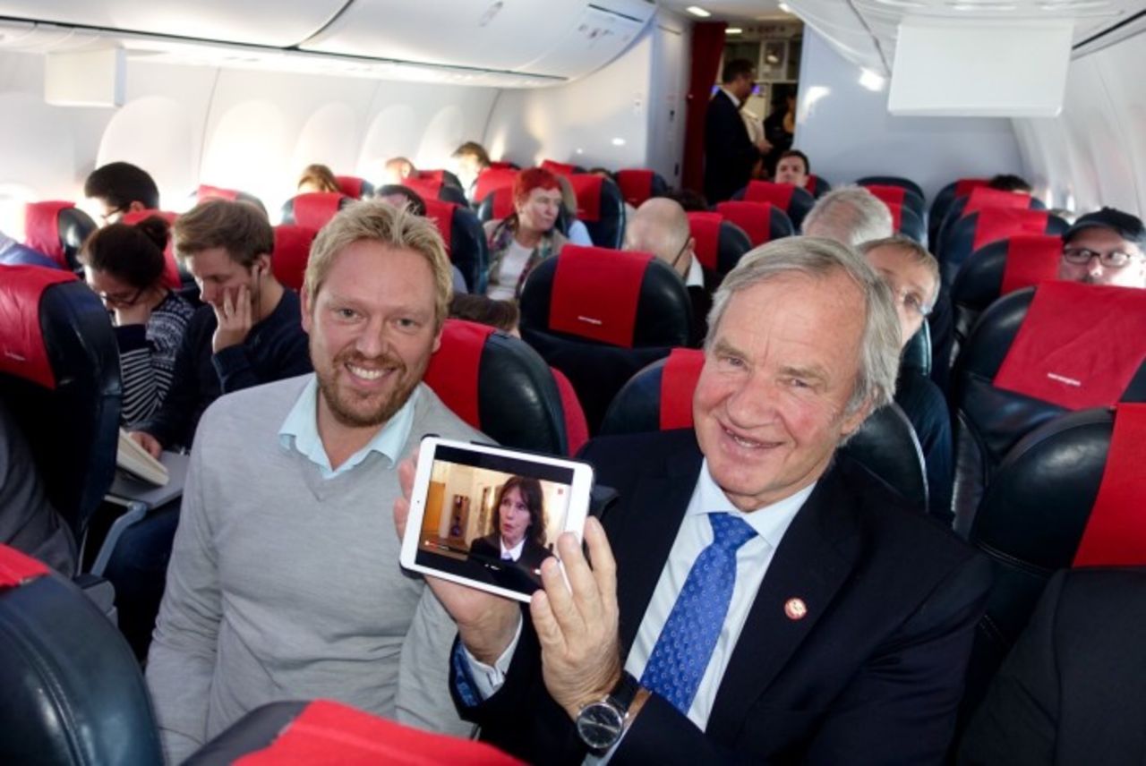 Norwegian börjar med direktsänd tv på sina flygplan