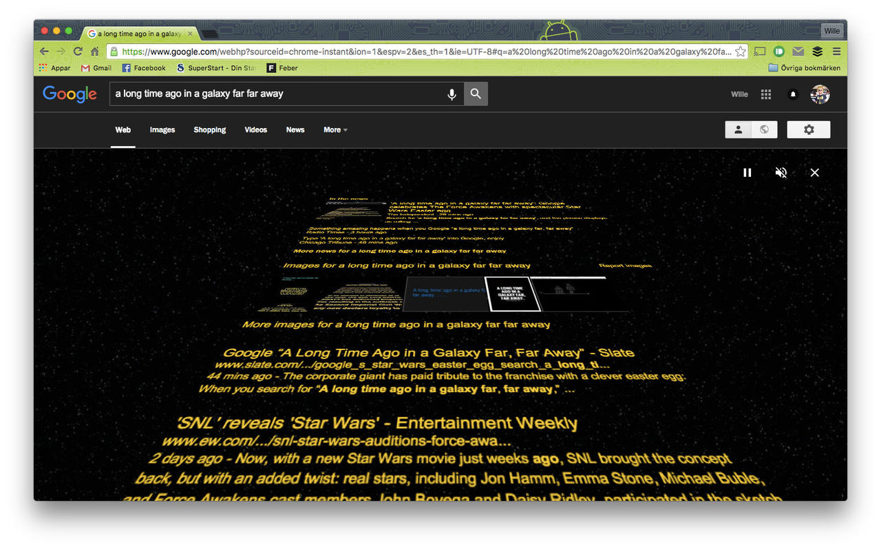 Roligt Star Wars-påskägg på Googles sökmotor